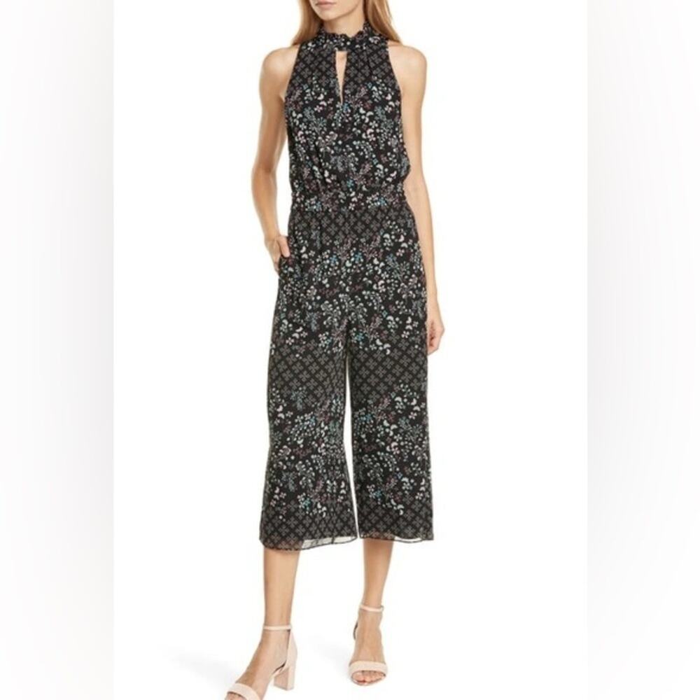 NWT Ted Baker High Neck Wide Leg Jumpsuit 0/US 2 Marcila Hazel Sleeveless